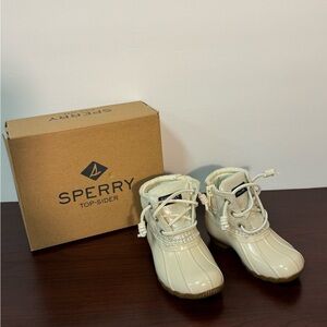 SPERRY SALTWATER BOOT IVORY